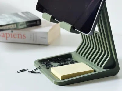 Riser Tablet Stand — raised ribbed tablet desk holder, Australian made