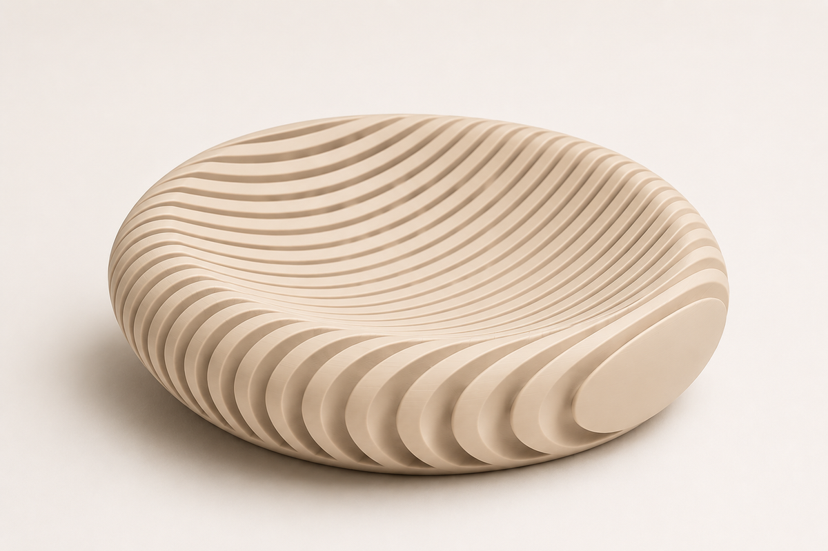 Contour Bowl shallow profile shown empty — side view