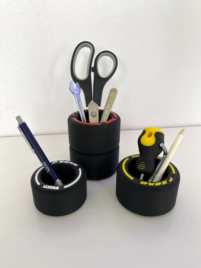 Race Tyre Pen Holder Set
