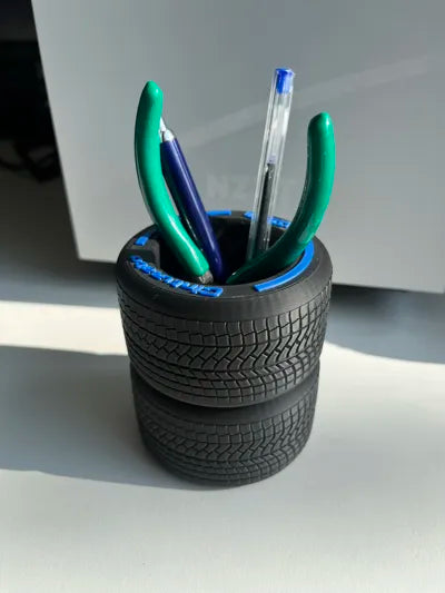 Race Tyre Pen Holder Set