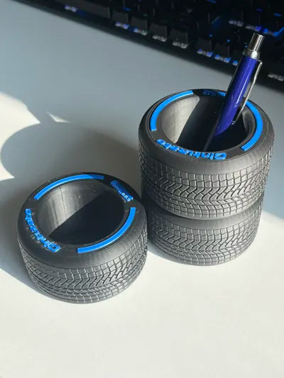 Race Tyre Pen Holder Set