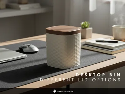 Desktop Bin – Modular Lid Options