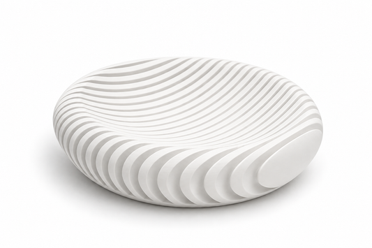 Contour Bowl holding keys and rings on a nightstand