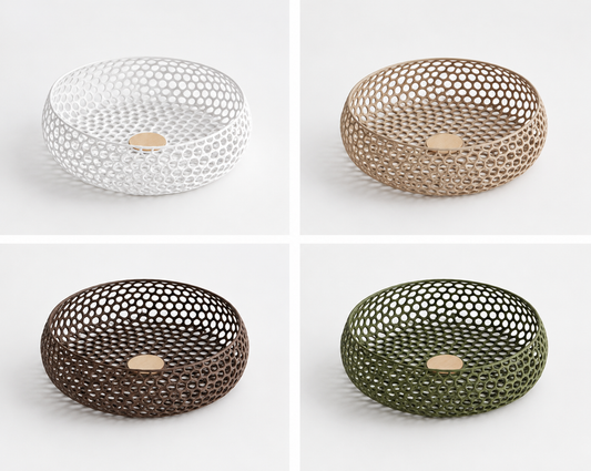 Honeycomb Bowl — open-weave decorative bowl with honeycomb lattice, made in Melbourne