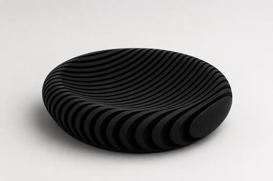 Contour Bowl — rippled topographic catch-all dish, made to order in Melbourne