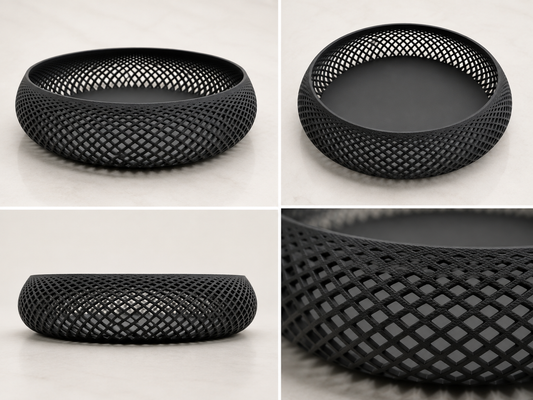Lattice Bowl — open-lattice decorative bowl centrepiece, made in Melbourne
