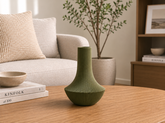 Flare Vase — fluted flared vase for a single stem, made in Melbourne